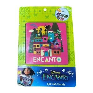Disney Encanto 5 Pack Tub Tile Treads Bathtub Non-Slip Kids Complete Set NEW